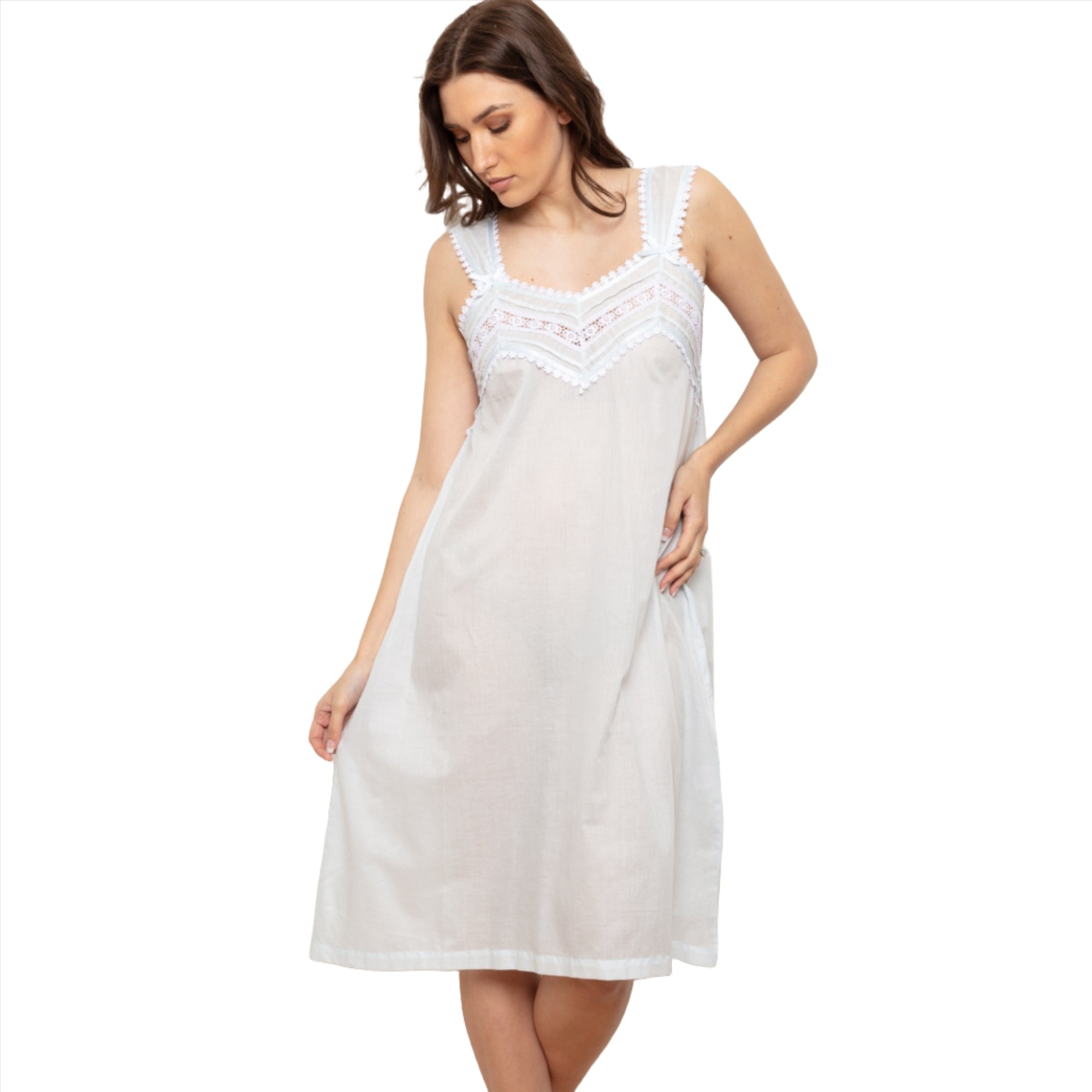 Cottonreal Women's RAZA Deluxe Co Voile Soft Nightdress Cottonreal Women's RAZA Deluxe Co Voile Soft Nightdress