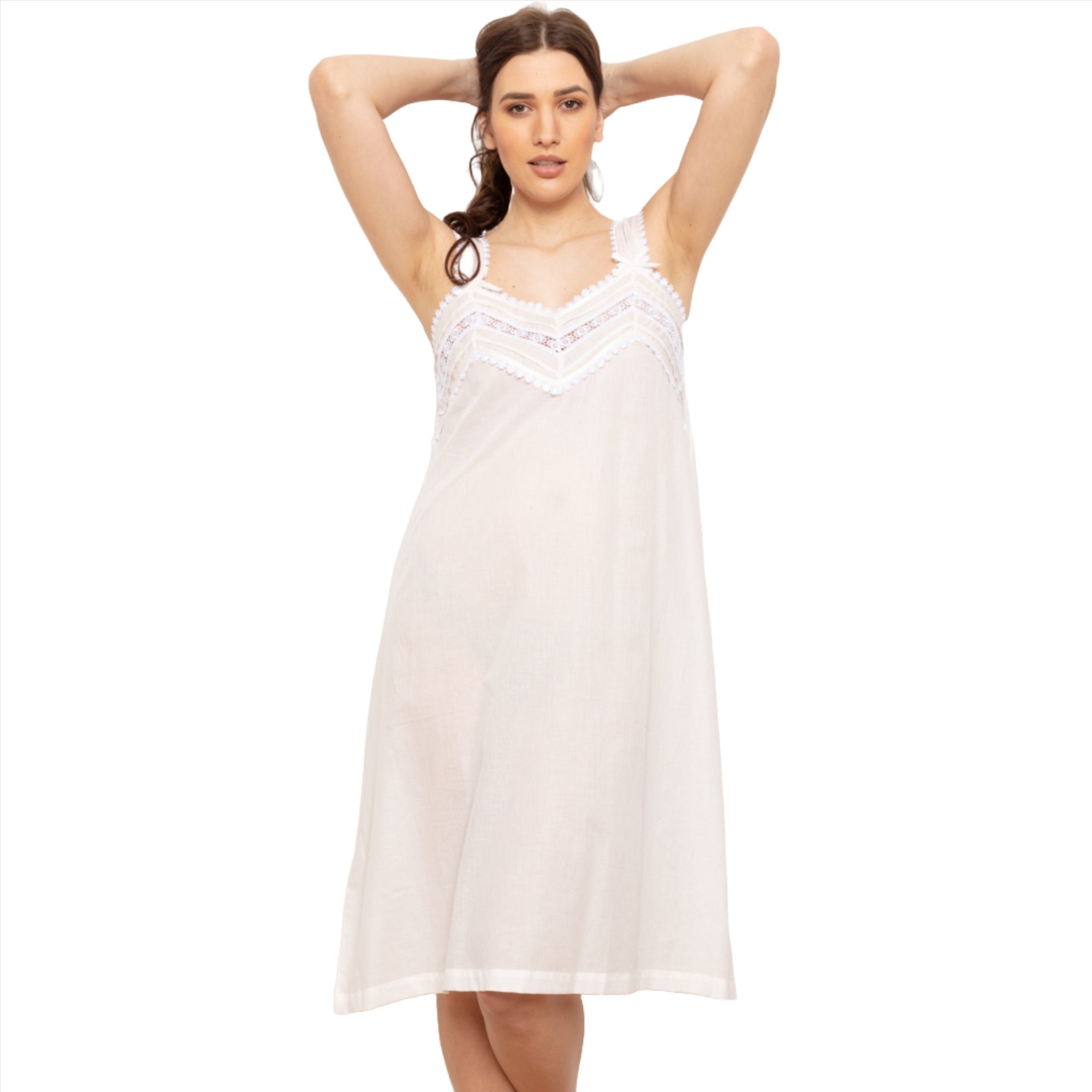 Cottonreal Women's RAZA Deluxe Co Voile Soft Nightdress Cottonreal Women's RAZA Deluxe Co Voile Soft Nightdress