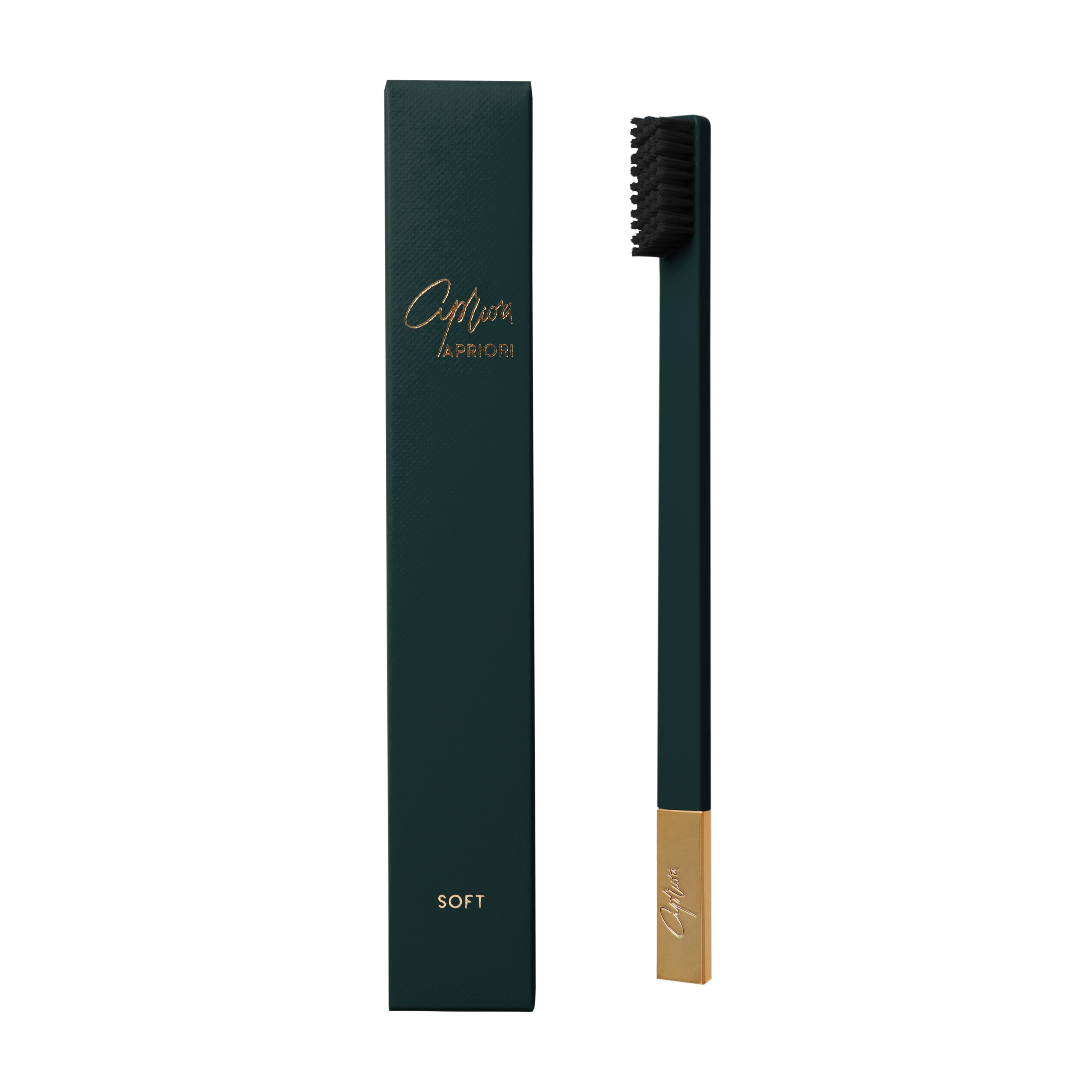 Apriori British Racing Green Gold Soft Toothbrush Apriori British Racing Green Gold Soft Toothbrush