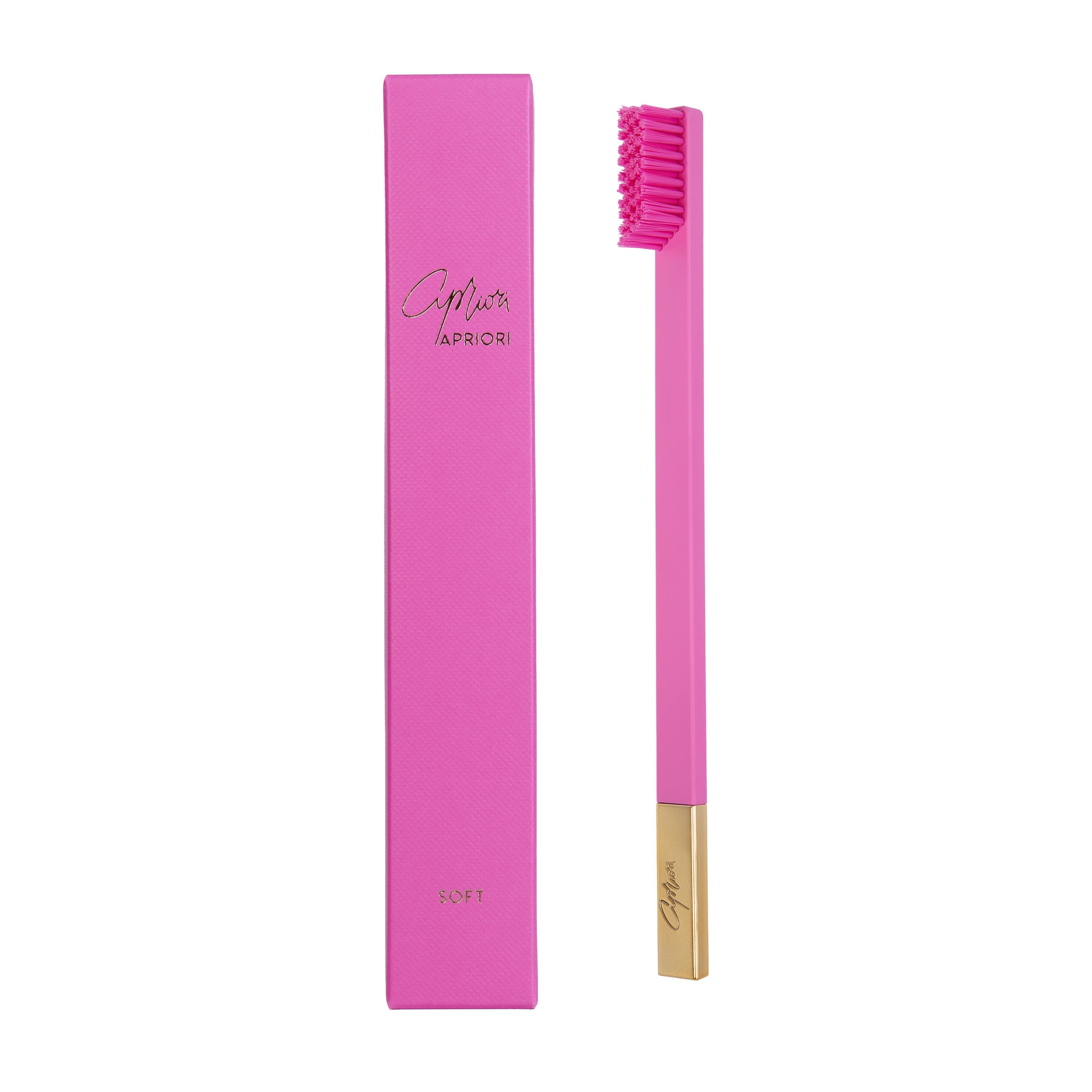 Apriori Bubblegum Pink Gold Soft Toothbrush Apriori Bubblegum Pink Gold Soft Toothbrush