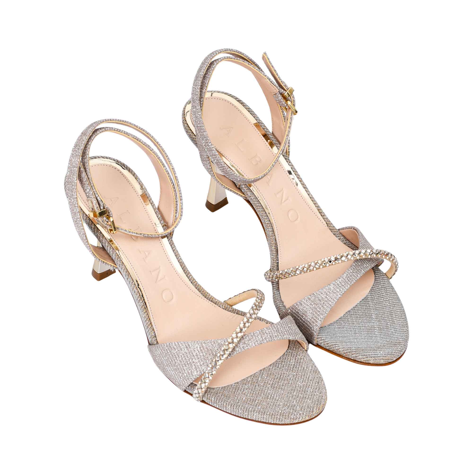 Albano Women's Glitter Ankle-Strap Sandal Albano Women's Glitter Ankle-Strap Sandal