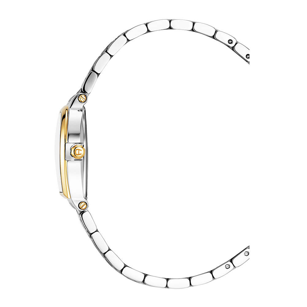 Aigner Dogna Ladies Silver Sunray Brushed Dial Silver/Yellow Gold Stainless Steel Watch Aigner Dogna Ladies Silver Sunray Brushed Dial Silver/Yellow Gold Stainless Steel Watch