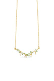 Les Nereides White Hollyhocks And Mother Of Pearl Beads Gold-Plated Statement Necklace Les Nereides White Hollyhocks And Mother Of Pearl Beads Gold-Plated Statement Necklace