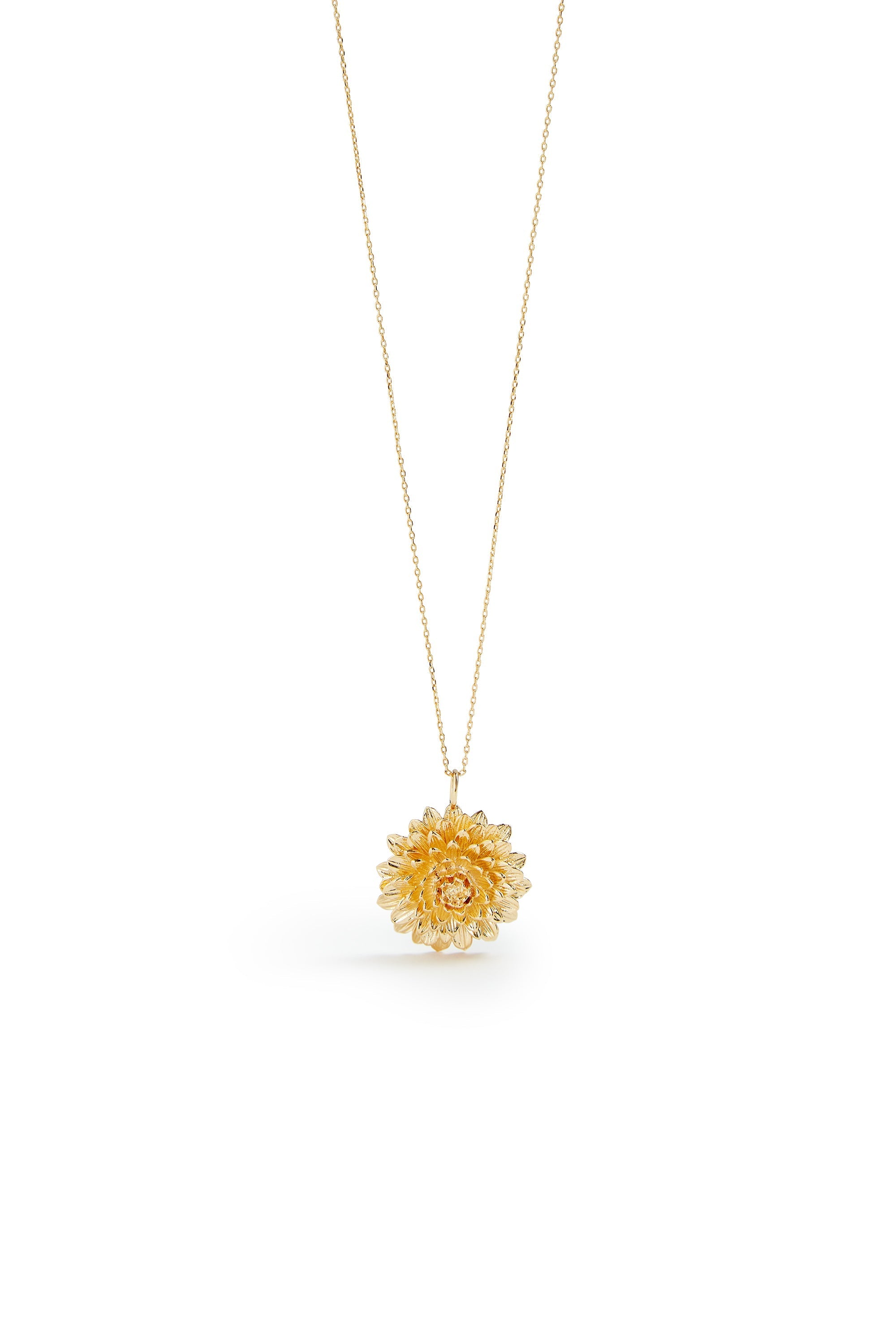Les Nereides Fine Pendant Necklace With Gold Dandelion Les Nereides Fine Pendant Necklace With Gold Dandelion