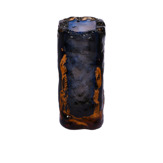Casa Blu Cobalt With Dark Amber Vase