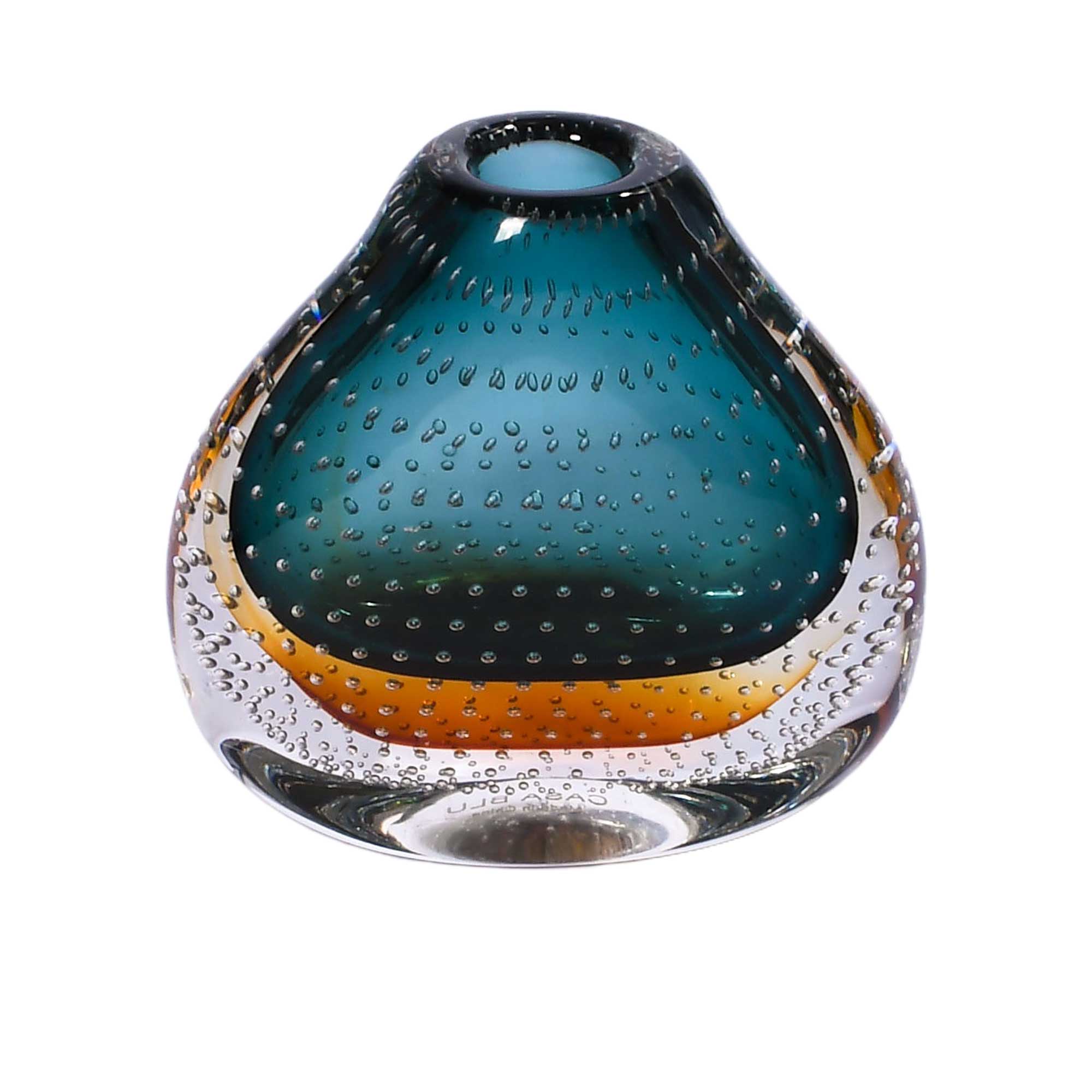 Casa Blu Clear With Light Green And Dark Green Decoration Vase Casa Blu Clear With Light Green And Dark Green Decoration Vase