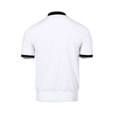 Eden Park Men's White Polo Shirt with Black Collar & Trim Eden Park Men's White Polo Shirt with Black Collar & Trim