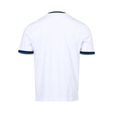 Eden Park Men's White T-Shirt with Navy Blue & Black Striped Trim Eden Park Men's White T-Shirt with Navy Blue & Black Striped Trim