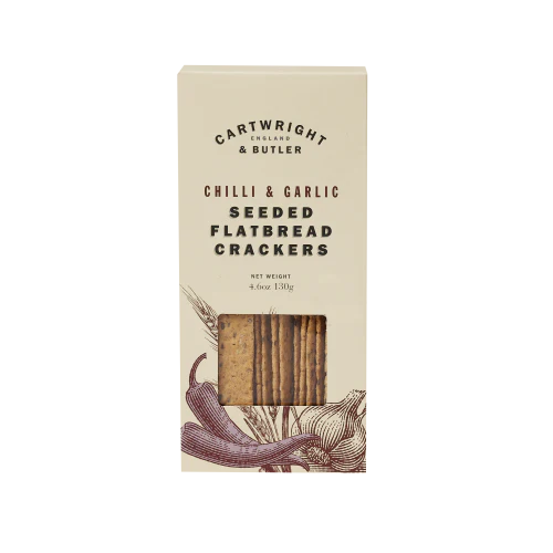 Cartwright & Butler Chilli  Garlic Seeded flatbread crackers Cartwright & Butler Chilli  Garlic Seeded flatbread crackers