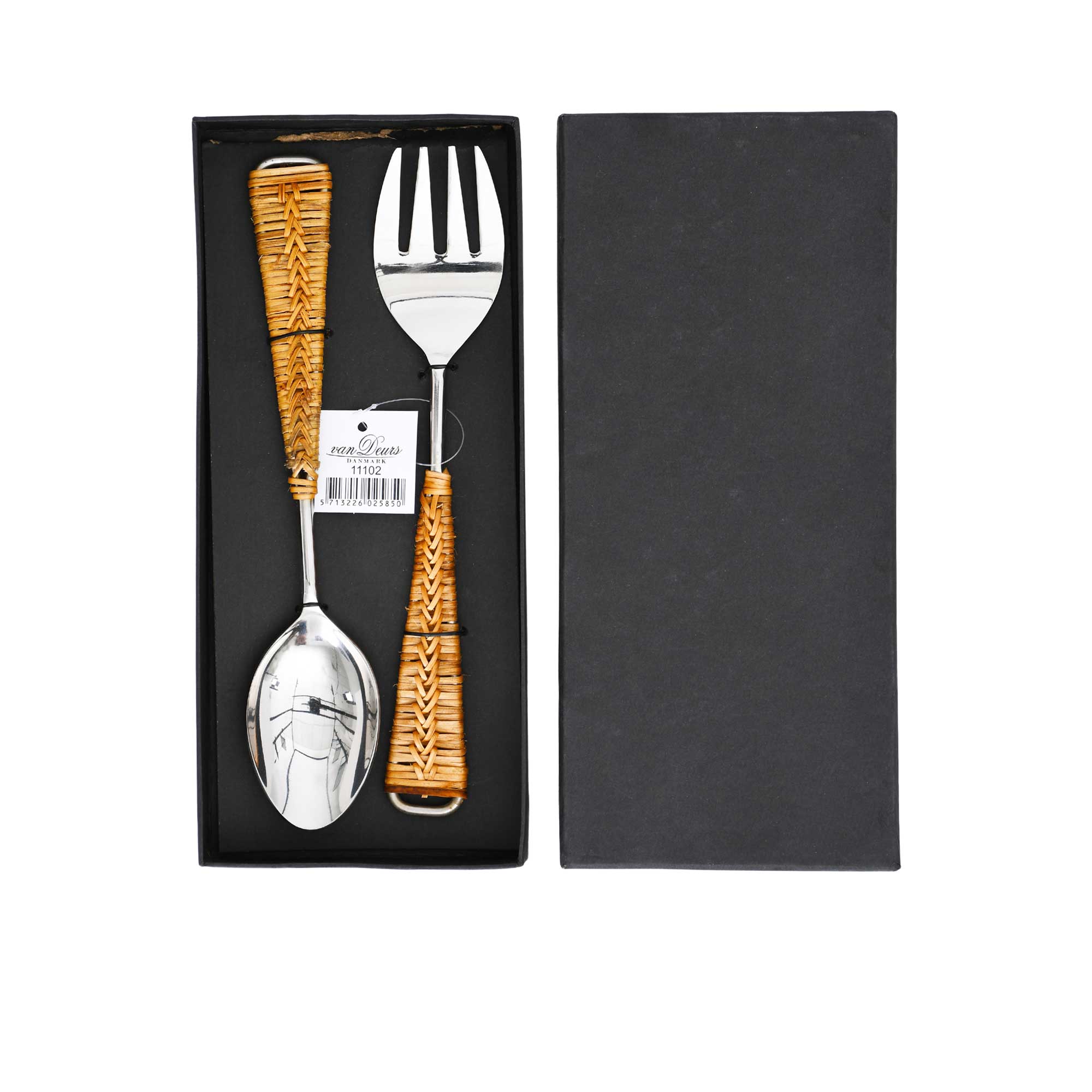 Van Deurs Danmark Servers Stainless Steel & Cane Van Deurs Danmark Servers Stainless Steel & Cane