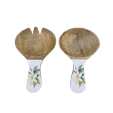 Van Deurs Danmark Servers Short Mango White Flower Set Of 2 Van Deurs Danmark Servers Short Mango White Flower Set Of 2