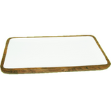 Van Deurs Danmark Dish Mango wood White 40x23 Cm Van Deurs Danmark Dish Mango wood White 40x23 Cm