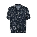 Emporio Armani Men's Abstract Print Short Sleeve Shirt Emporio Armani Men's Abstract Print Short Sleeve Shirt