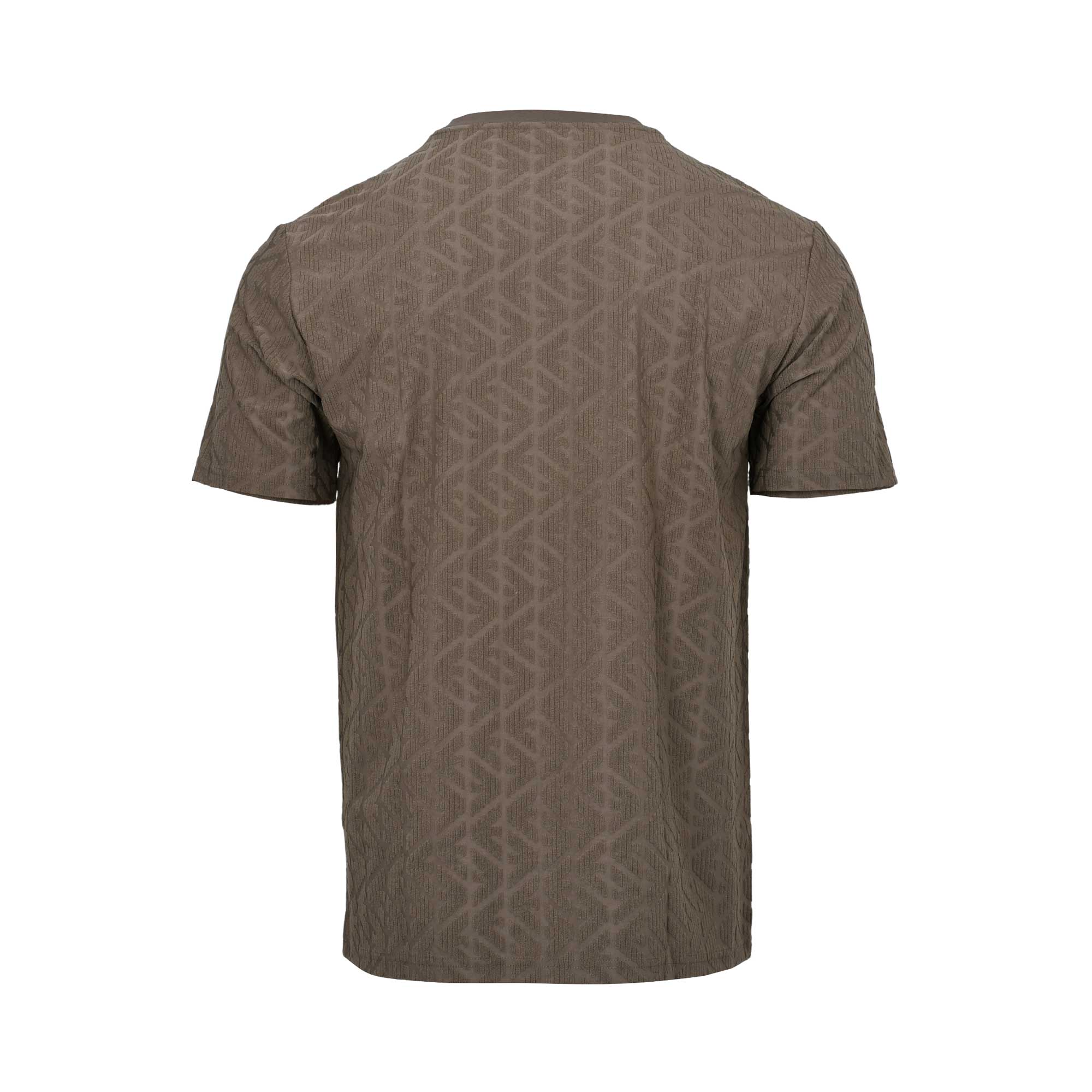 Emporio Armani Men's Walnut Textured T-Shirt Emporio Armani Men's Walnut Textured T-Shirt