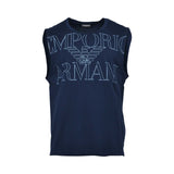 Emporio Armani Men's Logo Sleeveless T-Shirt - (Available in White & Timber) Emporio Armani Men's Logo Sleeveless T-Shirt - (Available in White & Timber)