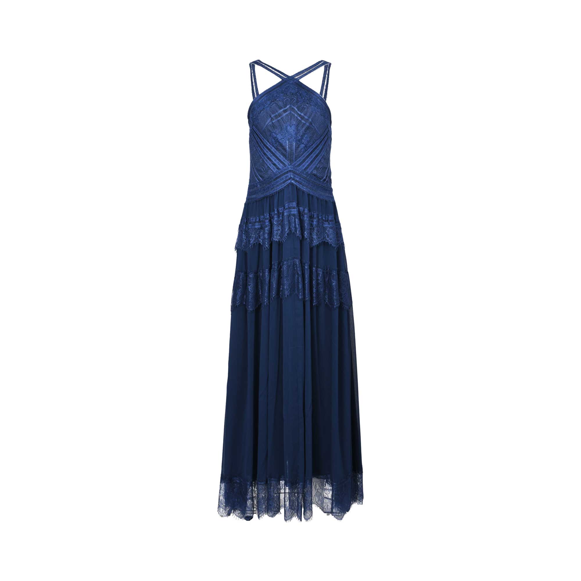 Ermanno Firenze Women's Navy Blue Long Gown Ermanno Firenze Women's Navy Blue Long Gown