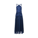 Ermanno Firenze Women's Navy Blue Long Gown Ermanno Firenze Women's Navy Blue Long Gown