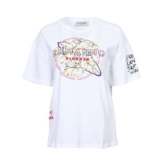 Ermanno Firenze Women's White T-shirt