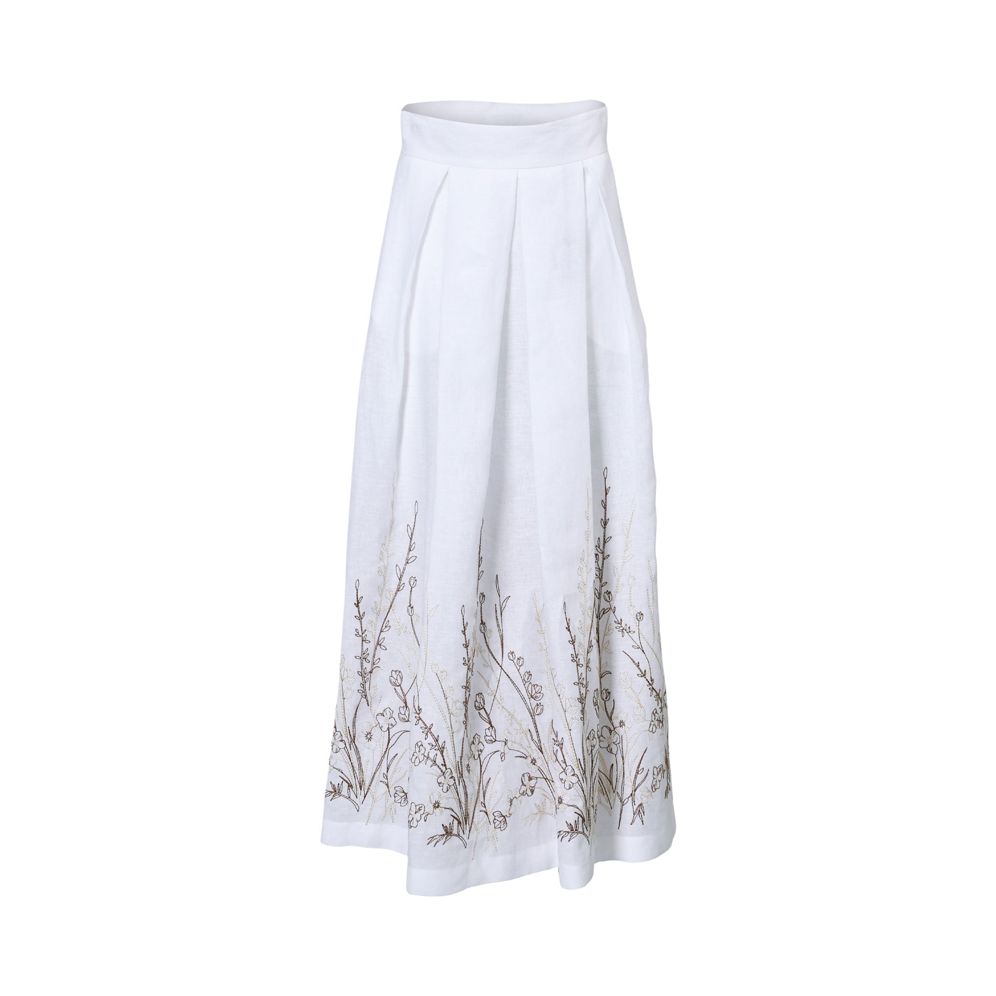 Eleventy Women's White Long Maxi Skirt Eleventy Women's White Long Maxi Skirt
