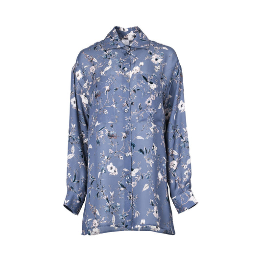 Eleventy Women's Floral Print Long-Sleeve Shirt