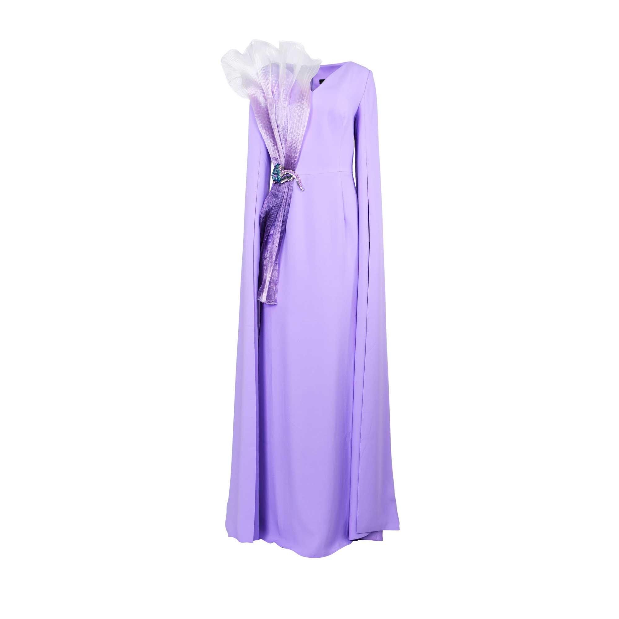 GW Couture Women's Lilac Long Dress GW Couture Women's Lilac Long Dress