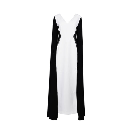 GW Couture Women's Black & White Long Dress