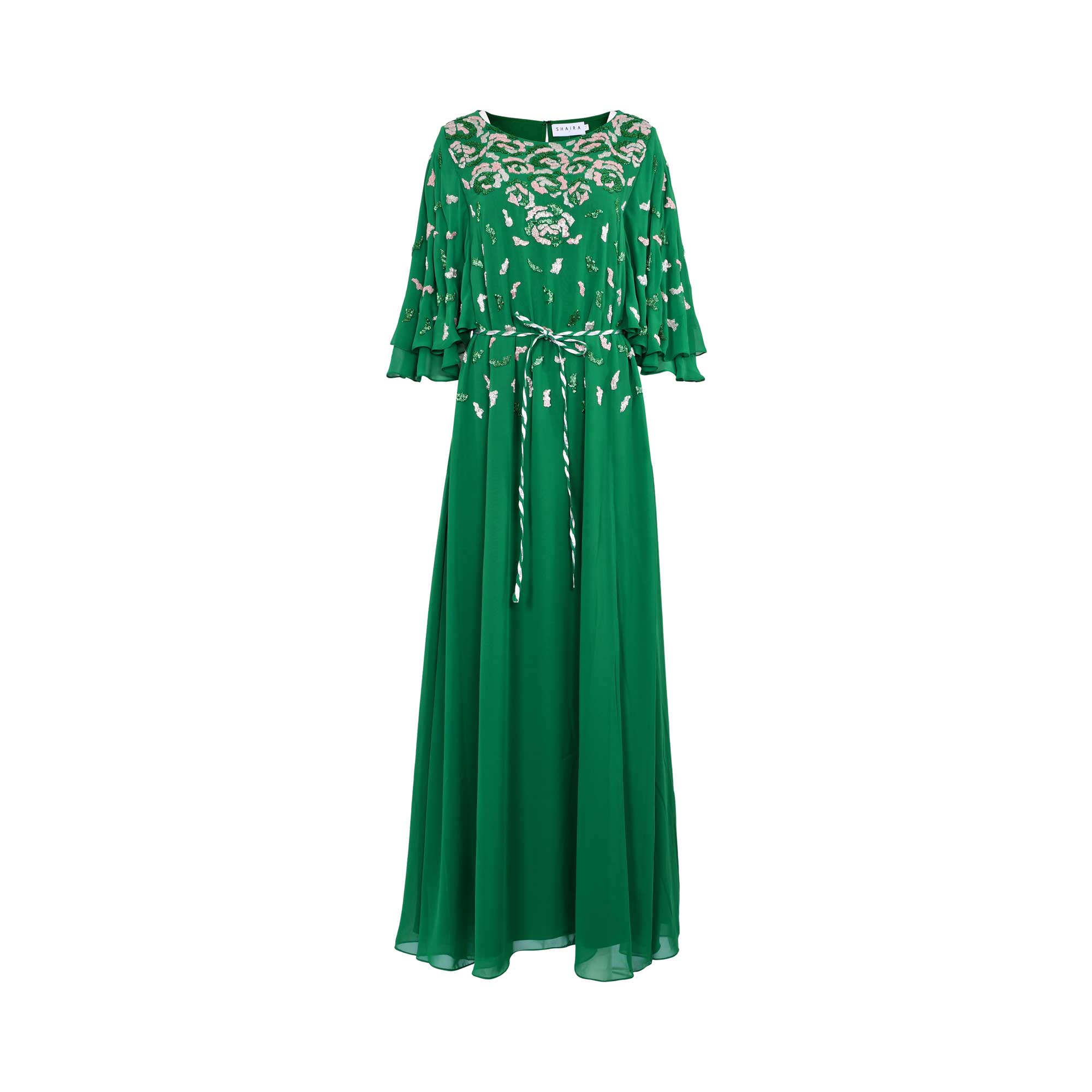 Shaira Women's Traditional Green Kaftan Shaira Women's Traditional Green Kaftan