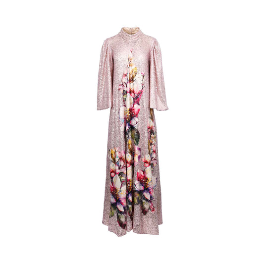 Julytwo Women's Pink Ivory Kaftan