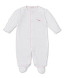 Kissy Kissy Kids New Born Girl's  White & Pink Sleepsuit Set Kissy Kissy Kids New Born Girl's  White & Pink Sleepsuit Set