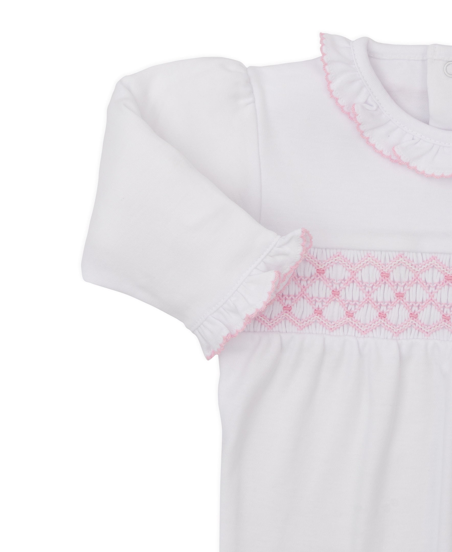 Kissy Kissy Kids New Born Girl's White & Pink Sleepsuit Set Kissy Kissy Kids New Born Girl's White & Pink Sleepsuit Set