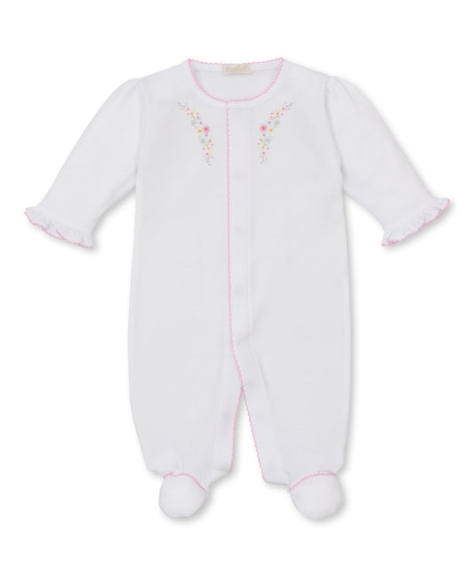 Kissy Kissy Kids New Born Girl's White & Pink Sleepsuit Set