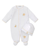 Kissy Kissy Kids New Born Girl's  White & Yellow Sleepsuit Kissy Kissy Kids New Born Girl's  White & Yellow Sleepsuit