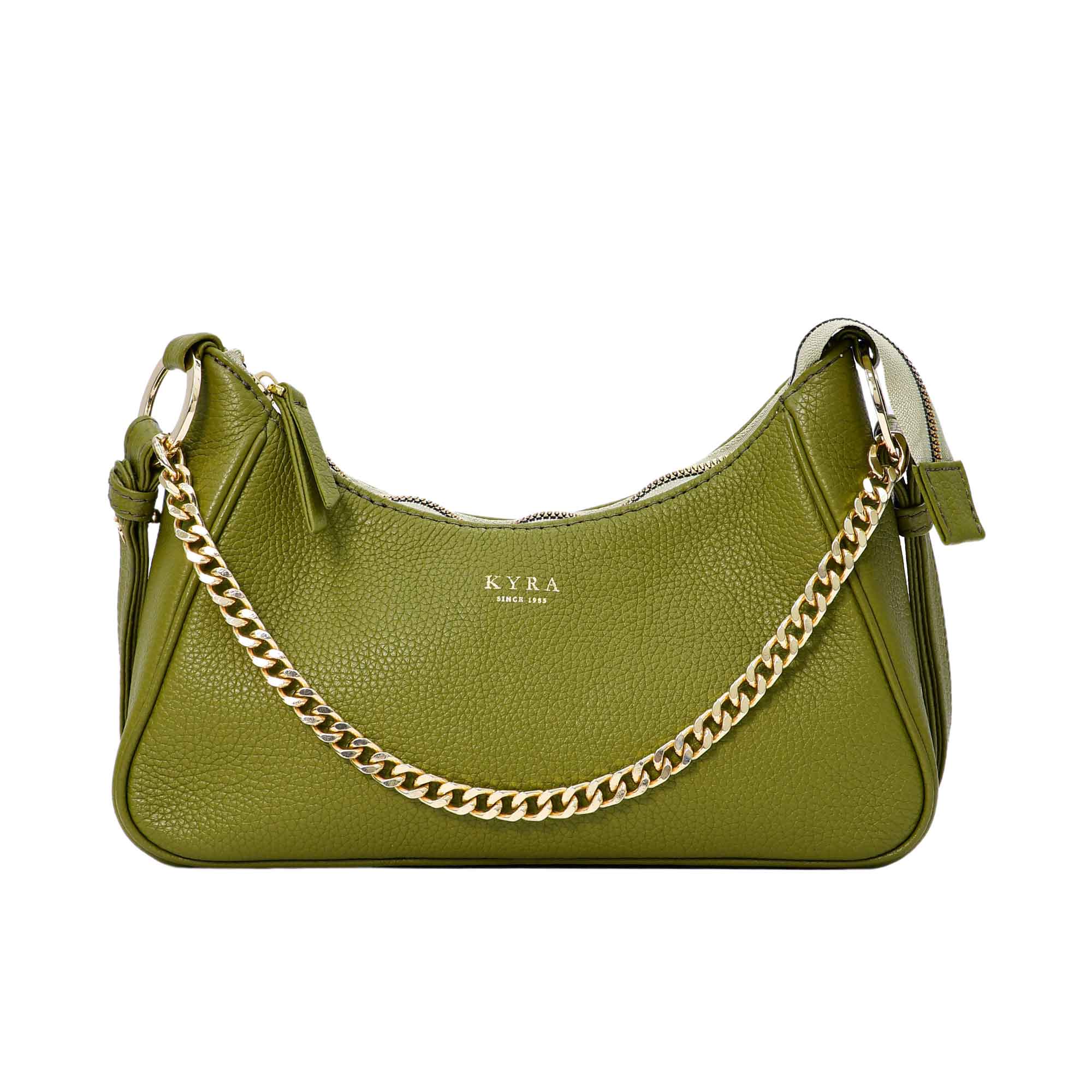 Kyra Women's Ivy Olive Green Calf Handbag Kyra Women's Ivy Olive Green Calf Handbag