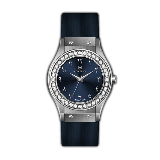 Monteva Harmony Hub Ladies Blue Arabic Dial Watch