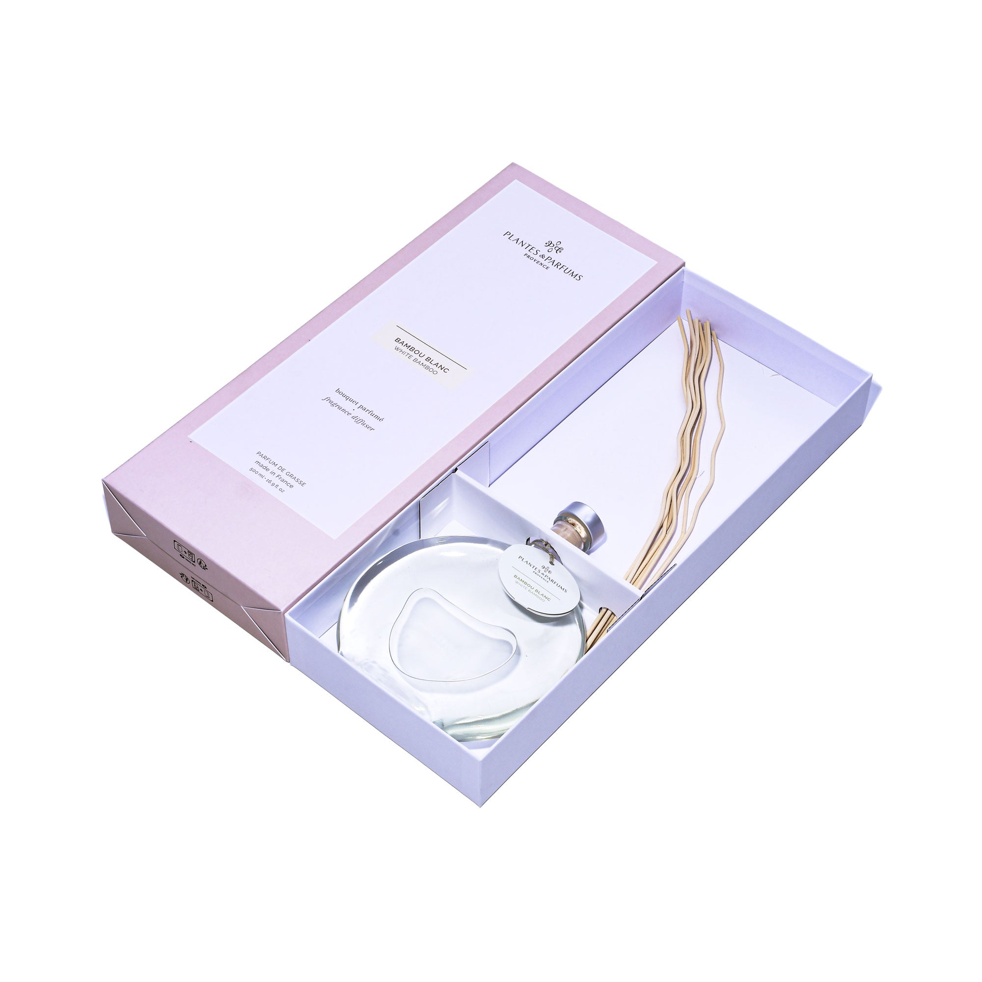 Plantes & Parfums Fragrance Diffuser 500ml Bambou Blanc Plantes & Parfums Fragrance Diffuser 500ml Bambou Blanc
