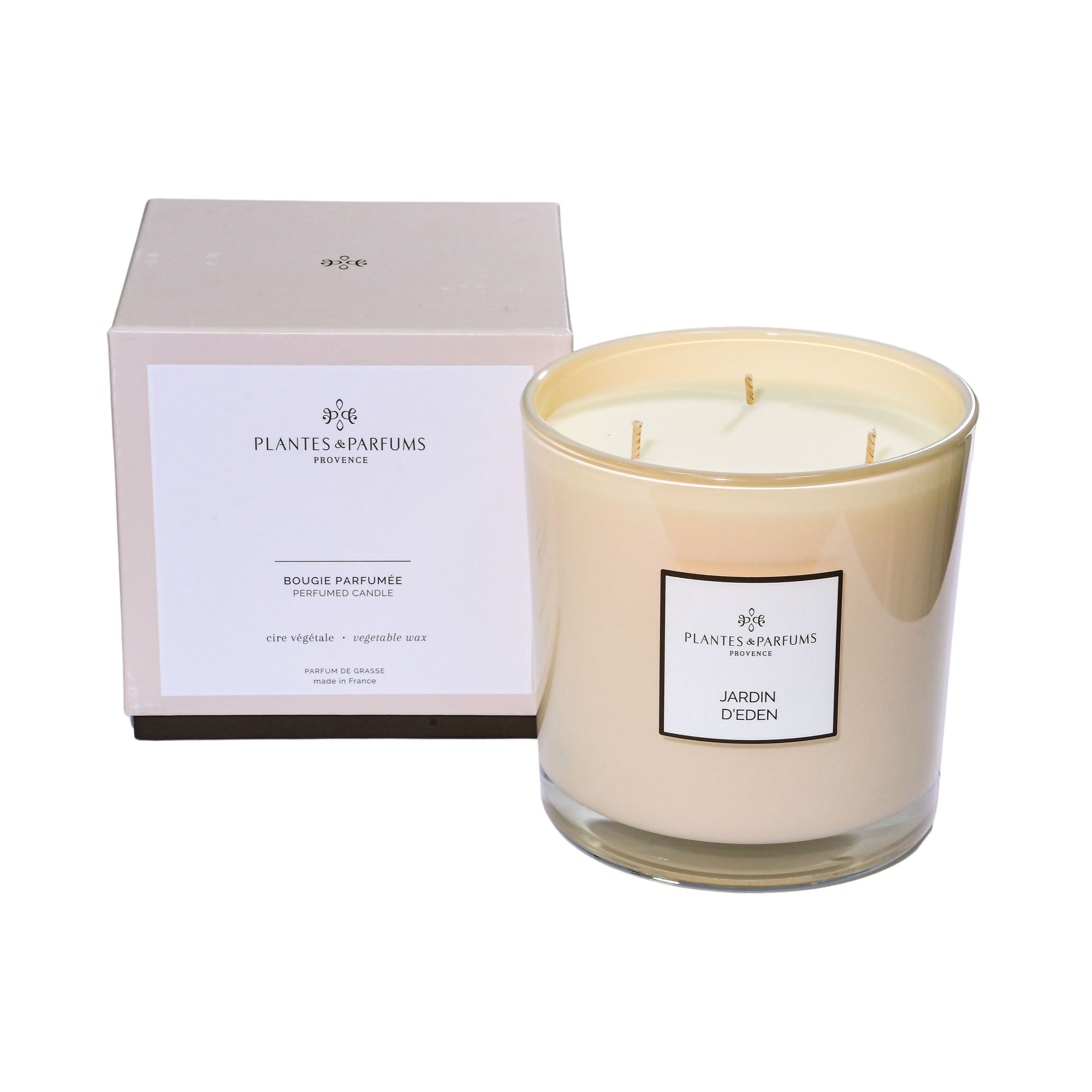 Plantes & Parfums Large Scented Vegetable Candle Prestige Jardin D'Eden 3 Wicks Plantes & Parfums Large Scented Vegetable Candle Prestige Jardin D'Eden 3 Wicks