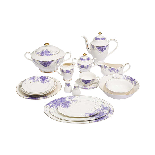 Richfine Dinner Set Round Shape New Bone 98 pcs