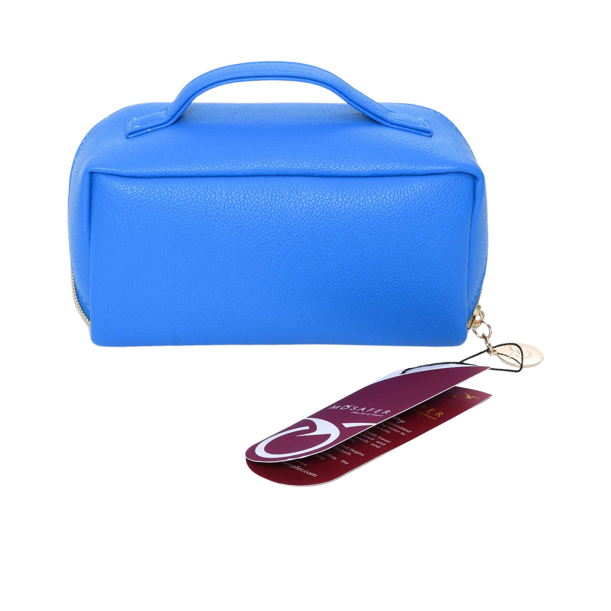 Mosafer Women's Dahlia Blue Cosmetic Bag Mosafer Women's Dahlia Blue Cosmetic Bag