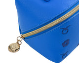 Mosafer Women's Dahlia Blue Cosmetic Bag Mosafer Women's Dahlia Blue Cosmetic Bag