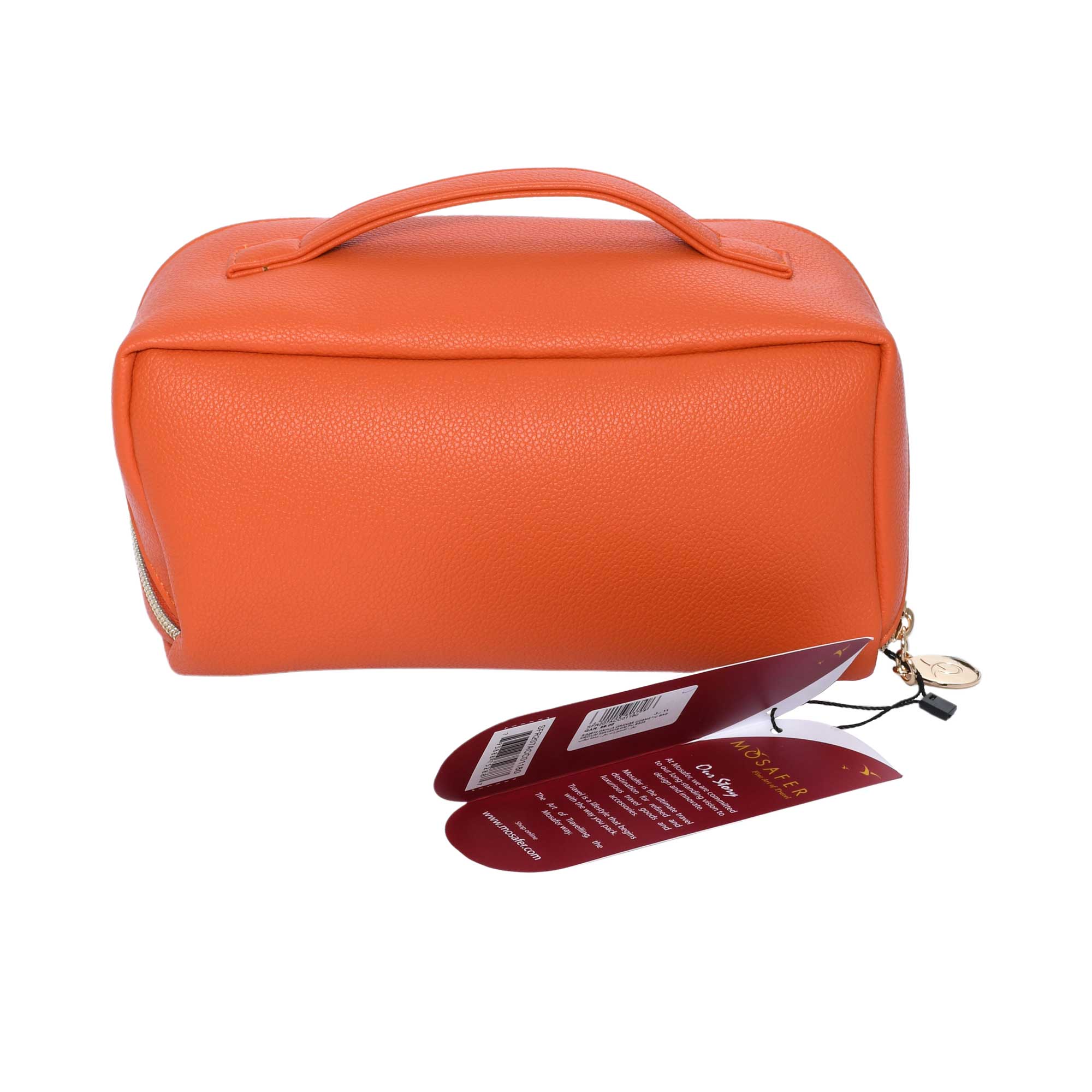 Mosafer Women's Dahlia Orange Cosmetic Bag Mosafer Women's Dahlia Orange Cosmetic Bag