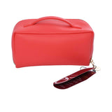 Mosafer Women's Dahlia Coral Pink Cosmetic Bag Mosafer Women's Dahlia Coral Pink Cosmetic Bag
