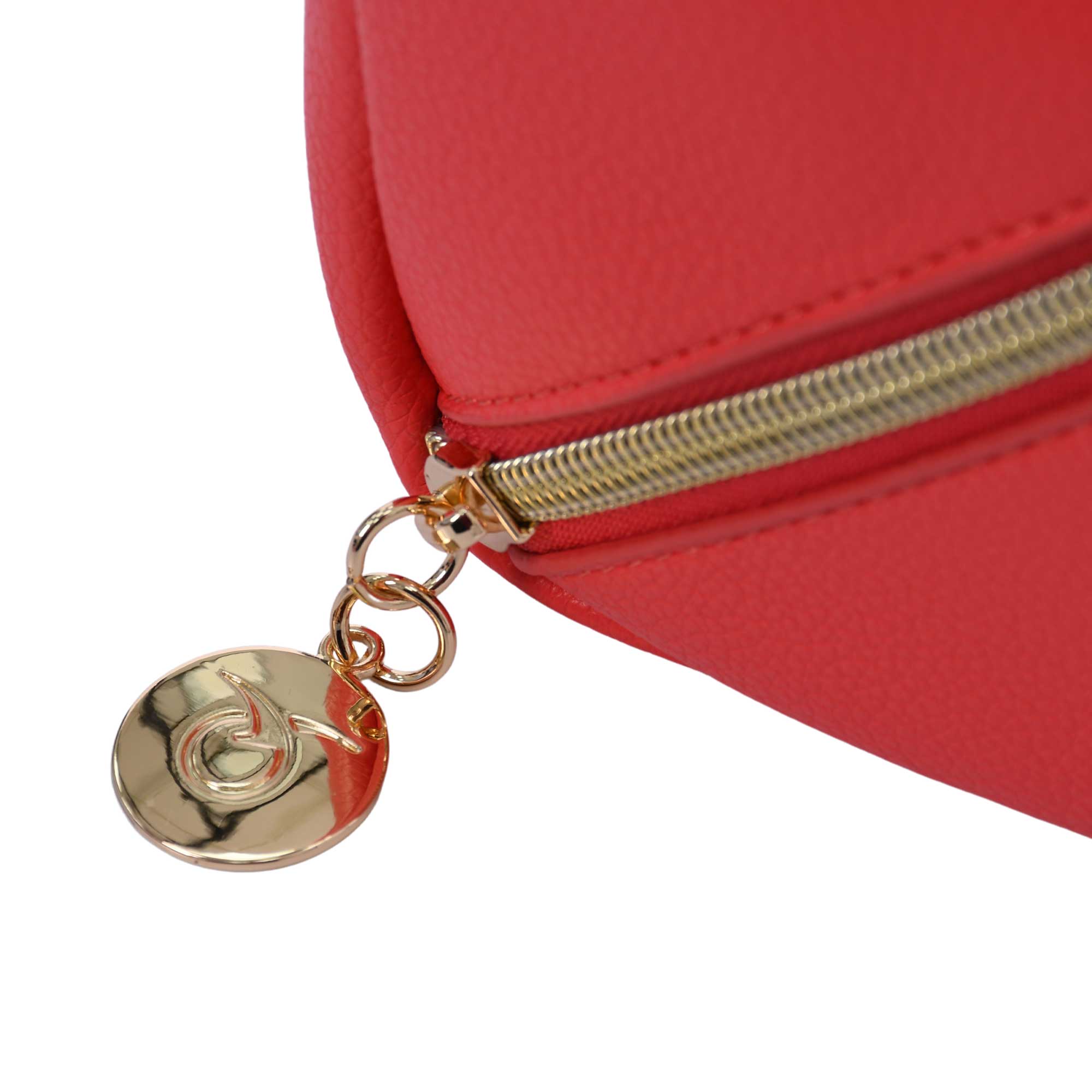 Mosafer Women's Dahlia Coral Pink Cosmetic Bag Mosafer Women's Dahlia Coral Pink Cosmetic Bag