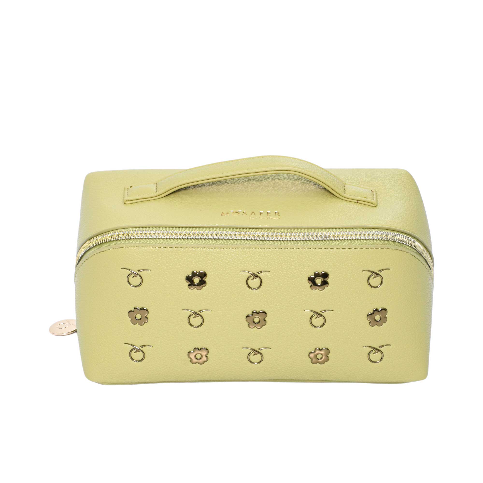Mosafer Women's Dahlia Light Green Cosmetic Bag Mosafer Women's Dahlia Light Green Cosmetic Bag