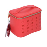 Mosafer Women's Dahlia Coral Pink Cosmetic Bag Mosafer Women's Dahlia Coral Pink Cosmetic Bag