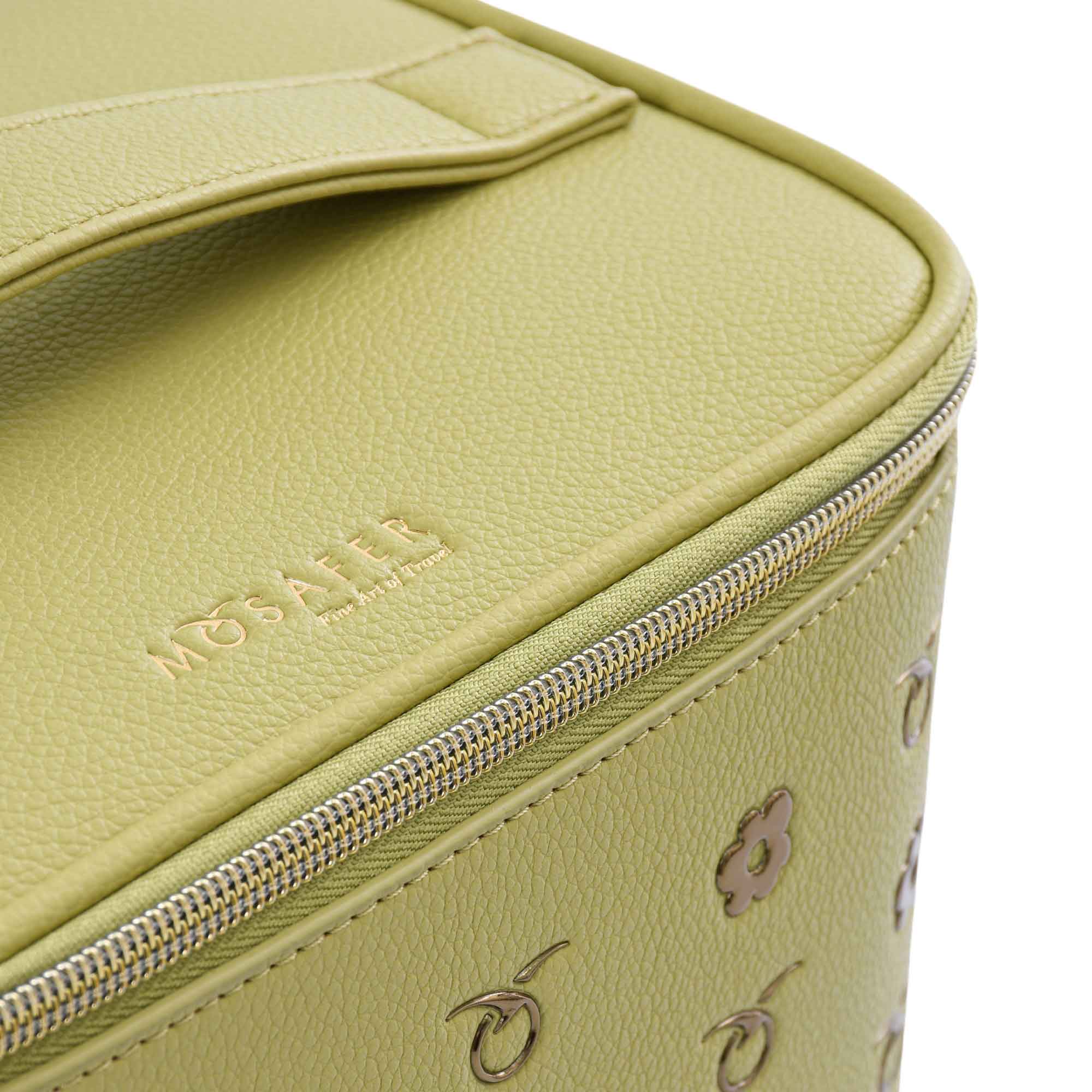 Mosafer Dahlia Women's Light Green Cosmetic Bag Mosafer Dahlia Women's Light Green Cosmetic Bag