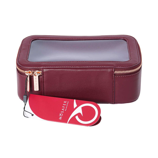MOSAFER EMMA BEAUTY BOX BURGUNDY