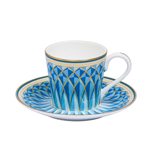 Stechol Fine Bone China 12PCS Coffee Cup & Saucer Set