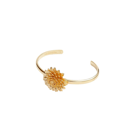 Les Nereides Golden Dandelion Cuff Bracelet