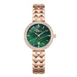 Police Ophidia Ladies Green MOP Dial Gold Rose Stainless Steel Watch