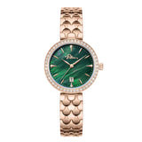 Police Ophidia Ladies Green MOP Dial Gold Rose Stainless Steel Watch